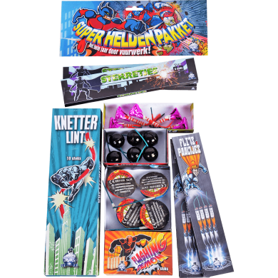 Superhelden pakket vuurwerk