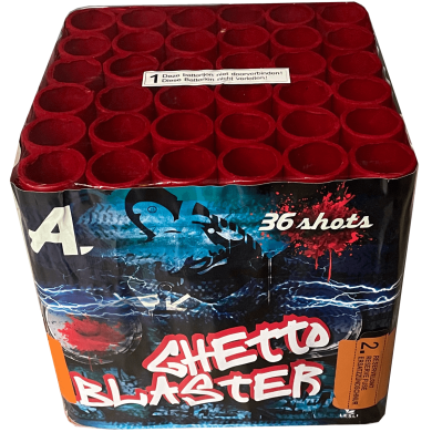 Ghetto Blaster Cake vuurwerk
